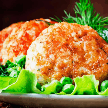 Salmon Meatballs 4oz Marinara Style, 4pc