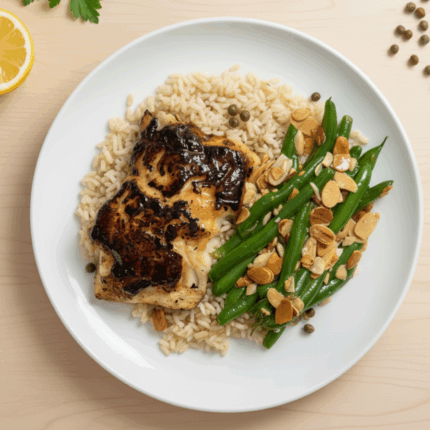 Cod, Capers & A Pilaf Party